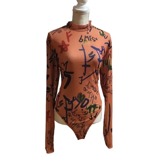 DRAPED TULLE BODYSUIT - Picture 5 of 5